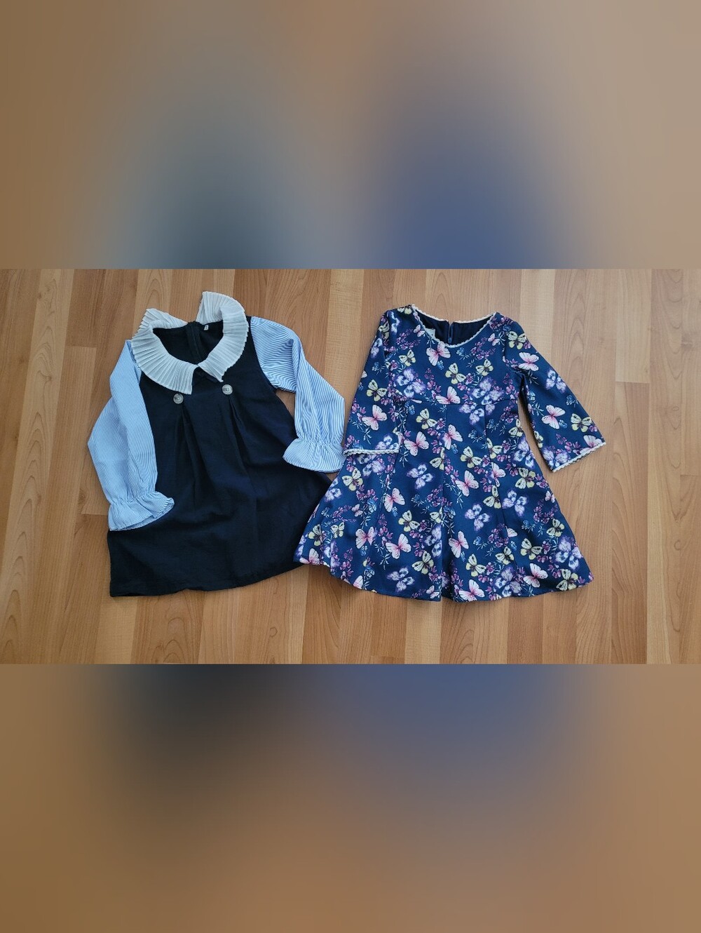 Lot Of 2 Pcs Formal Dress Easter Wedding Girls 4T EUR 110 Butterflies Print